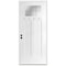 Codel Doors 36" x 96" Primed White Shaker Exterior Fiberglass Door 3080RHISPSFHFLS300P691615M - alternate 1